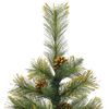 vidaXL &Aacute;rbol de Navidad artificial con ramas plegables y conos 150 cm