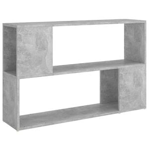 vidaXL Librer&iacute;a de madera contrachapada gris hormig&oacute;n 100x24x63 cm