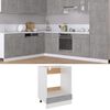 vidaXL Mueble para horno "Riga" gris hormigón 60x46x81,5 cm madera de ingeniería