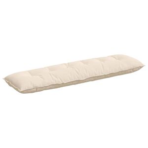 vidaXL Coj&iacute;n de Espalda Beige 180 x 50 cm Tela de microfibra