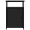 vidaXL Mesitas de noche 2 uds madera contrachapada negro 40x42x60 cm
