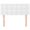 vidaXL Cabecero de cuero sintético blanco 90x5x78/88 cm