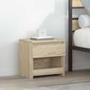vidaXL Mesita de noche madera contrachapada color roble 40x30x39cm
