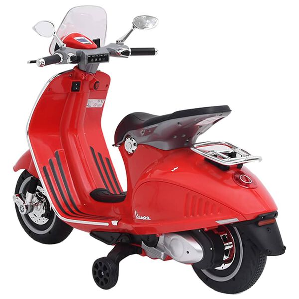 vidaXL Moto eléctrica para niños Vespa GTS300 roja