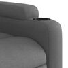 vidaXL Sill&oacute;n reclinable el&eacute;ctrico de tela gris oscuro