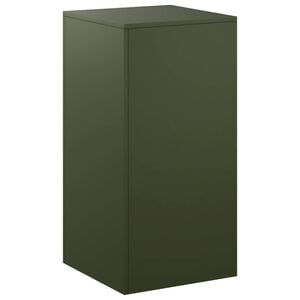 vidaXL Soporte de plantas Verde oliva 40 x 40 x 80 cm Acero oxidado