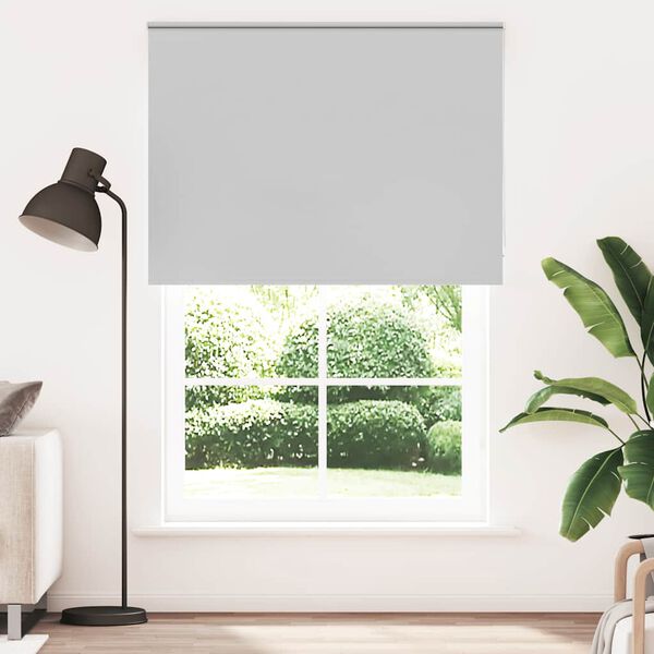 vidaXL Estor Enrollable Opaco gris claro 150x230cm Tela Ancho 146,6cm