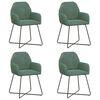 vidaXL Sillas de comedor 4 uds. Terciopelo Verde Mar 55 x 50 x 84 cm