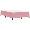 vidaXL Cama tipo Box Spring con colch&oacute;n Rosa 120 x 190 cm tela