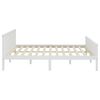 vidaXL Estructura de cama sin colchón madera de pino blanco 200x200 cm