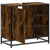 vidaXL Mueble de ba&ntilde;o para lavabo roble ahumado 65x33x60 cm