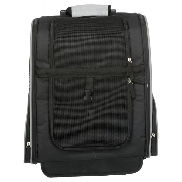 TRIXIE Mochila con carrito para mascotas negro y gris