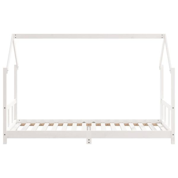 vidaXL Estructura de cama para niños madera de pino blanco 90x200 cm