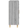 vidaXL Aparador de madera de ingeniería gris Sonoma 69,5x34x90 cm