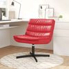 vidaXL Silla giratoria Rojo 63 x 75 x 76 cm PU