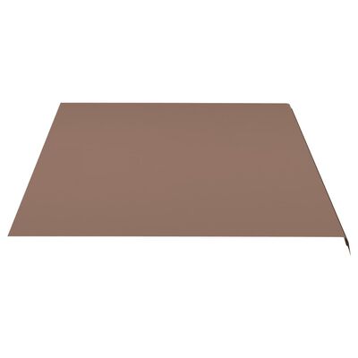 vidaXL Tela de repuesto para toldo marrón 5x3,5 m