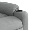 vidaXL Sillón reclinable de masaje eléctrico tela gris claro