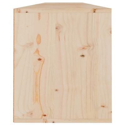 vidaXL Armario de pared 2 uds madera maciza de pino 100x30x35cm