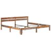 vidaXL Estructura de cama sin colchón madera maciza 200x200 cm