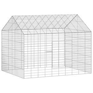vidaXL Jaula para conejos Plateado 100 x 78 x 78 cm Acero Galvanizado