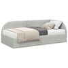 vidaXL Estructura de Cama Esquina con Colch&oacute;n 2 uds. Gris claro