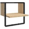 vidaXL Estantes pared con barras 6 pzas madera ingenier&iacute;a roble Sonoma