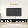 vidaXL Conjunto de mueble de TV 3 pcs Roble Negro 37 x 35 x 107 cm