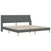 vidaXL Estructura de cama Gris oscuro 180 x 200 cm Terciopelo