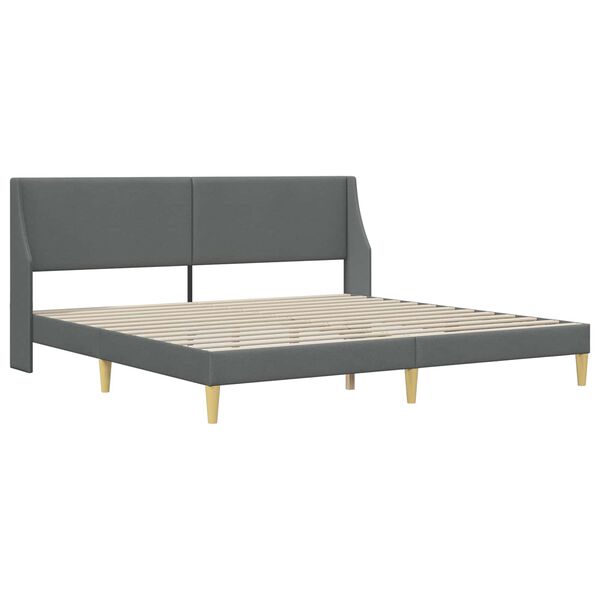 vidaXL Estructura de cama Gris oscuro 180 x 200 cm Terciopelo