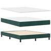 vidaXL Cama tipo Box Spring Verde oscuro 200 x 160 cm Terciopelo
