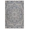 vidaXL Alfombra de exterior de tejido plano rayas azules 160x230 cm