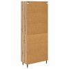 vidaXL Aparador alto con cajón 2 pcs Roble artesanal
