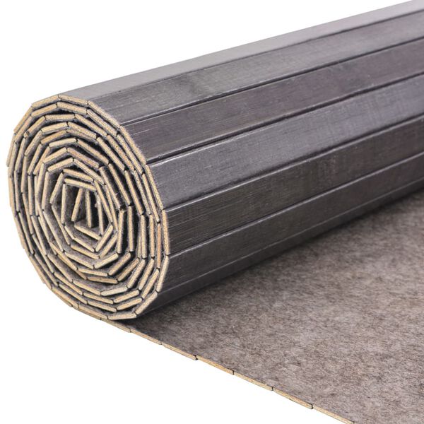 vidaXL Biombo divisor de bamb&uacute; gris 250x165 cm