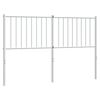 vidaXL Cabecero de repuesto de metal blanco 135 cm