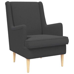 vidaXL Sill&oacute;n Gris oscuro Boucl&eacute;