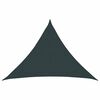 vidaXL Toldo Vela 7 x 5 x 5 m HDPE Triangular Verde oscuro