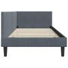 vidaXL Estructura de cama en esquina Gris oscuro 90 cm x 190 cm