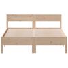 vidaXL Estructura de cama sin colchón madera de pino blanco 150x200 cm