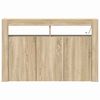 vidaXL Vitrina Roble Sonoma 116 x 30 x 75 cm Madera contrachapada