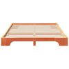 vidaXL Estructura de cama Marr&oacute;n 160 x 210 cm Madera de pino macizo