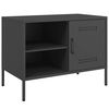 vidaXL Mueble de TV acero negro 68x39x50,5 cm