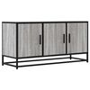 vidaXL Mueble TV madera ingenier&iacute;a y metal gris Sonoma 100x35x50 cm