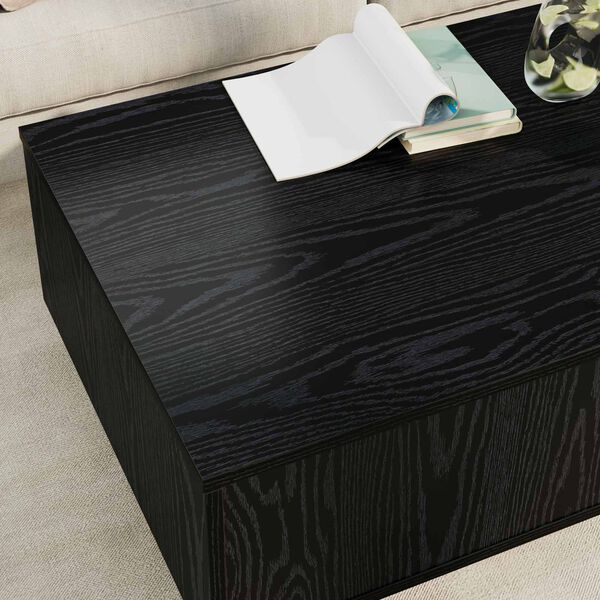 vidaXL Mesa de Caf&eacute; Roble Negro 95 x 55 x 31 cm Madera de ingenier&iacute;a