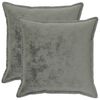 vidaXL Funda de almohada 2 pcs HOUTEN Gris oscuro 55 x 55 cm Franela
