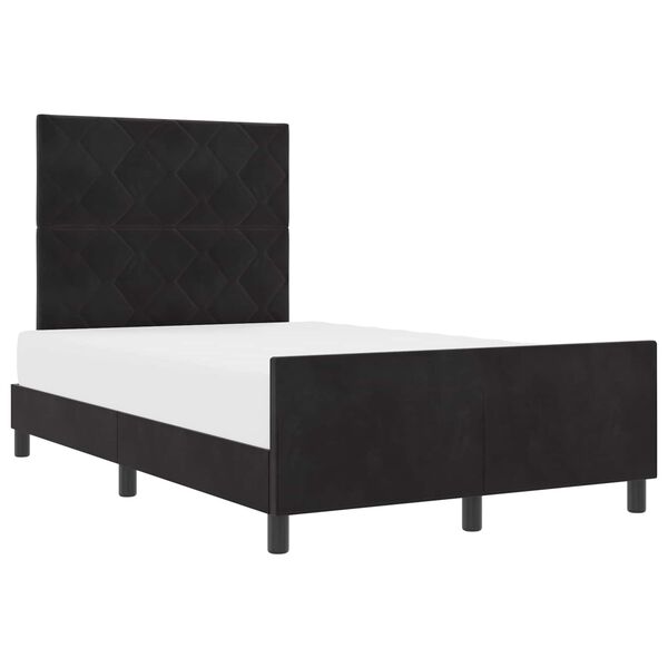 vidaXL Cama tipo Box Spring con cabecera Negro 120 x 200 cm Terciopelo