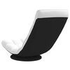 vidaXL Silla giratoria de suelo de tela blanca 70x51x79 cm