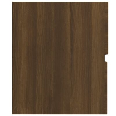 vidaXL Mueble de lavabo madera contrachapada roble marrón 80x38,5x45cm