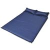 Colchoneta doble autoinflable azul 190x130x5 cm