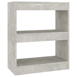 vidaXL Estanter&iacute;a/divisor de espacios gris hormig&oacute;n 60x30x72 cm