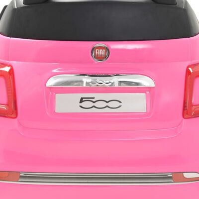 vidaXL Coche correpasillos Fiat 500 rosa